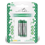 Baterie nabíjecí ETA AAA, HR03, 950mAh, Ni-MH, blistr 2ks